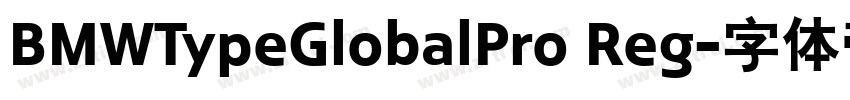 BMWTypeGlobalPro Reg字体转换 BMWTypeGlobalPro Reg字体转换